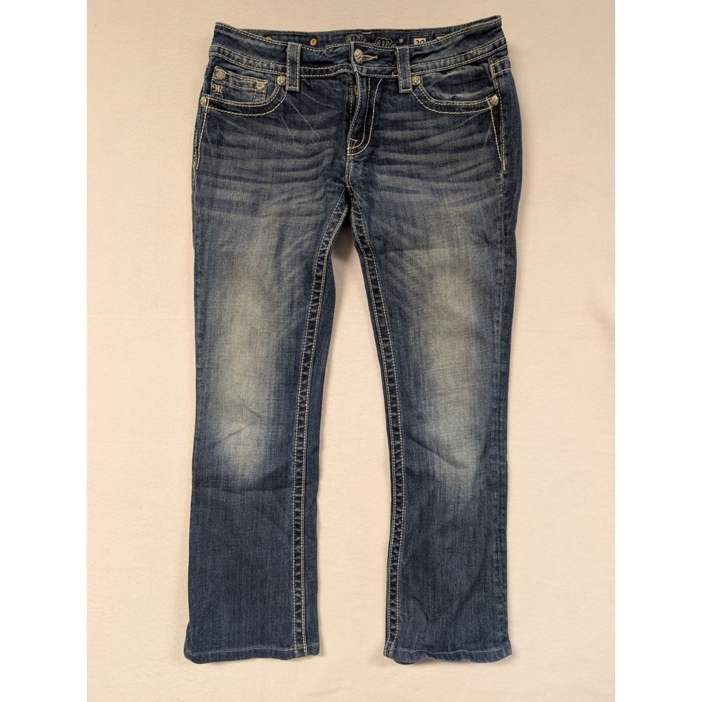 Miss Me Womens Signature Bootcut Jeans Size 29 Medium Wash